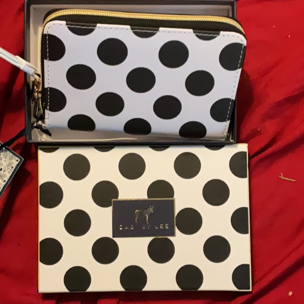 Kate Spade Black and White Polka Dot Wallet